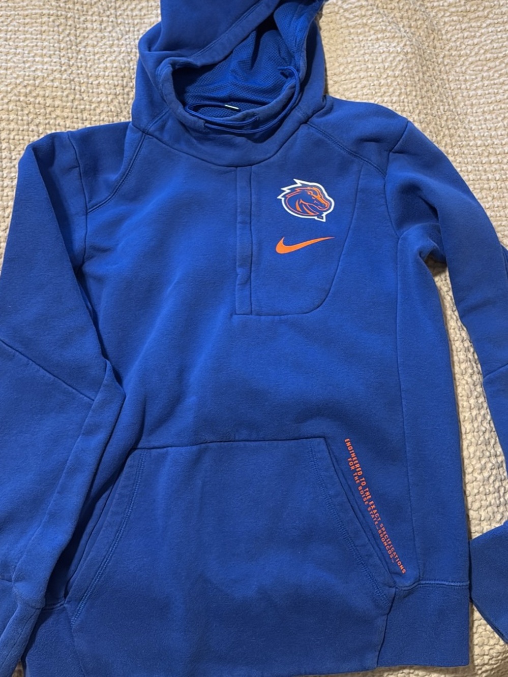 Boise State University Nike Blue Hoodie